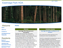 Tablet Screenshot of eastridgepark.net